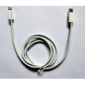 Xwave Kabl TIP-C-muški - LIGHTNING(za iPHONE -muški)/dužina 1m/3A/Aluminium /beli pvc ( TIP-C za iPhone 1m 3A Al white pvc )