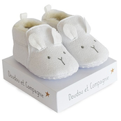 Doudou nehodajuce patikice - bele 0-6 m ( DC3707 )
