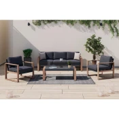 Ambia Garden LOUNGE GARNITURA tkanina aluminij