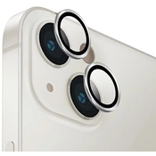 UNIQ Optix Aluminum Camera Lens Protector iPhone 14 6.1 / 14 Plus 6.7 sterling silver glass for camera lens with applicator (UNIQ-IP6.1-6.7M-LENSSIL)