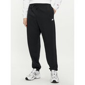 New Balance Spodnji del trenirke MP41519 Črna Relaxed Fit