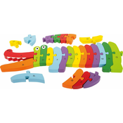 Small foot by Legler Small Foot vstavljanka krokodil ABC