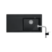 Franke Set MTK 611-100 onyx + LIFT krom