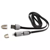 S-BOX Micro USB kabl + Lightning adapter 2in1, 1.5m (Crna) - 839,