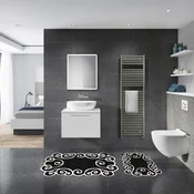 Lessentiel Maison Set 2 prostirke za kupatilo Crno-Beli