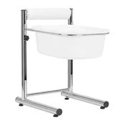 Pladenj za pedikuro z nastavljivo višino, krom
