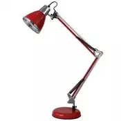 Tehnicka lampa sa postoljem za rad, e27 metalik, crvena ( EL7930 crvena )