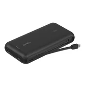 RIVACASE Power Bank Belkin BPB024HQBK 20000mAh s hitrim USB-C kablom, (5000529610)
