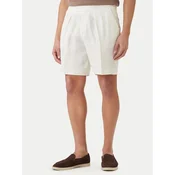 BOSS Kratke hlače iz tkanine H-Perin 50561858 Bela Tapered Fit
