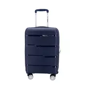 Kabinski kovček TRAVEL AND MORE Unbreakable - temno moder, 35 l