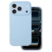Silikonski ovitek za iPhone 17 Pro Max - mat liquid svetlo moder