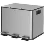 Homestar Smetnjak z 3 predelki 619x366x567 cm srebrn