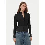 Guess Jeans Pletena jopica W6BR05 Z1248 Črna Slim Fit