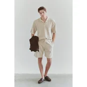 Trendyol Muška majica Tmnss25Po00031, Bež