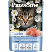 Pawsome! Mokra mačja hrana Adult Light - losos - 85 g