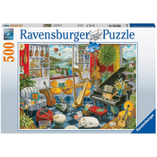RAVENSBURGER Glasbena soba Puzzle 500 kosov