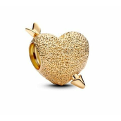 Pandora Pozlačena perla Kupidovo srce Shine Moments 763666C00