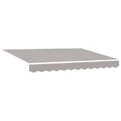 Skrovita tenda Svijetlo siva 300 x 250 cm Poliester i celik