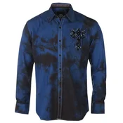 Moška srajca AFFLICTION - NAPLES - TEMNO MODRA - 110WV908-DKBL
