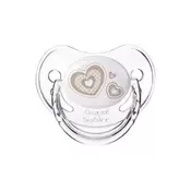 Canpol orthodontic baby silikonska varalica 0-6m 22/565 newborn baby 1kom - hearts ( 22/565_bei )