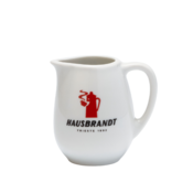 Hausbrandt vrč za mleko rdeči logotip 80 ml