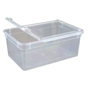 Terrario PLASTIČNA POSODA ZA TERARIJ ZA PLAZILCE, DVŽIVŠČINE, ŽUŽELKE IN KRMILNICE 26X18X13CM