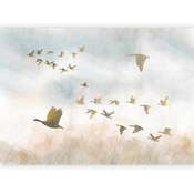 artgeist Fototapeta Golden Geese, 400x280cm