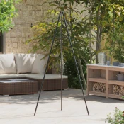 vidaXL kampirski kuhalni tripod 190 cm iz jekla