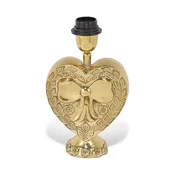 Podstavek za namizno svetilko Doing Goods Bubbly Heart 26 cm rumena barva