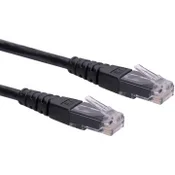 ROLINE Roline 21.15.1545 RJ45 omrežni kabel\, Patch kabel CAT 6 U/UTP 2.00 m črna  1 kos, (20421068)