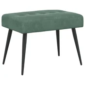 Vidaxl Klop s gumbnim oblazinjenjem Morsko zelena 60 x 40 x 45 cm