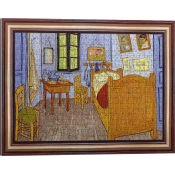 Trefl - Puzzle Umetniški okvir Puzzle Gogh: Spalnica v Arlesu - 500 kosov