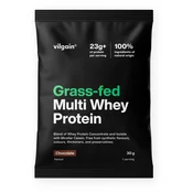 Grass-Fed Multi Whey Protein –? več kot 77% sirotkinega koncentrata, izolata in kazeina, učinkovit takoj po treningu in med dolgotrajnim pomanjkanjem beljakovin, povsem naravna formula, sladkan s stevio