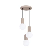 Sollux SL.1745 - Luster na sajli HALO 3xG9/8W/230V prec. 25 cm taupe