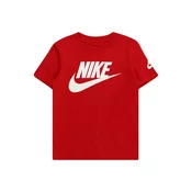 Nike Sportswear Majica Futura Evergreen rdeča/bela