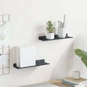 Lebdeca polica Zidne 2 pcs Antracit 30 x 9 x 2,5 cm Celik