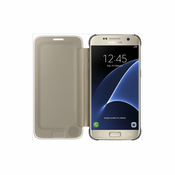 SAMSUNG preklopna torbica Clear View za Galaxy S7 (EF-ZG930CFEGWW), zlata