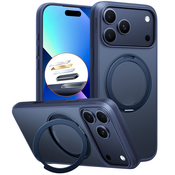 Premium maska Torras Ostand Pro za iPhone 17 Pro Max - navy blue