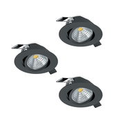 Eglo 900747 - KOMPLET 3x prigušiva ugradna LED svetla SALICETO LED/6W/230V