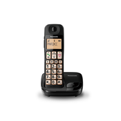 Panasonic KX-TGE110 DECT telefon Identifikacija poziva Crno