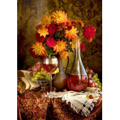Enjoy - Puzzle Dahlias and Wine - 1 000 kosov