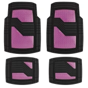 Sumex Univerzalne gumene patosnice Premium, 4 komada, Crno-roze
