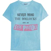 Sex Pistols Never Mind the Bollocks Distressed (Wash Collection) Blue XL Majica