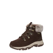 SKECHERS Gležnarji z vezalkami TREGO brokat/temno rjava