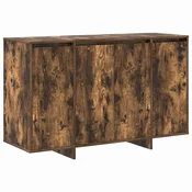 Vidaxl Strani šal Dimljeni hrast 120 x 41 x 75 cm Konstruiran les