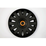 CAR 888 ACCESSORIES Univerzalne Ratkapne 16 Black/Orange Abs Set