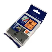 Fenix TZ-B31 Fluorescentni ORANŽEN trak - ČRN izpis ( TZe-B31), 12mm trak, dolžine 8m, laminated - obstojen v ekstremnih pogojih (60% več traku od originala)