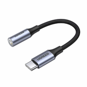Ugreen AV161 adapter USB C / 3.5mm mini jack 10cm, črna