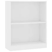 Vidaxl Knjižna omara bela 60x24x76 cm konstruiran les