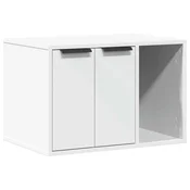 shumee vidaXL omara za mačje stranišče bela 60x40x40 cm inženirski les